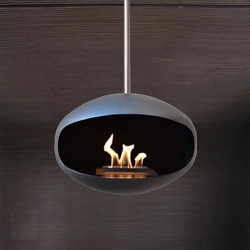 Hanging Real Fire Alcohol Fireplace European Villa Heating Ceiling Hanging Fireplace