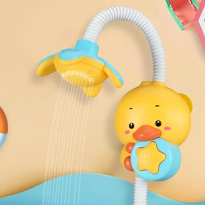 Baby Bath Duck Play Water Toys Small Duck Electric Shower Children′s Toys That Will Spray Water in The Bathroom