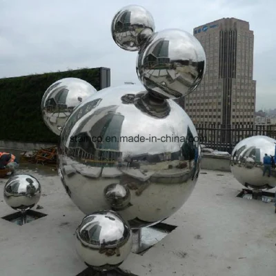 Custom Stainless Steel Ball Outdoor Metal Sculpture for Shopping Mall