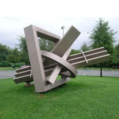 Modern Large Customized Sculpture Stainless Steel Metal Urban Garden Sculpture