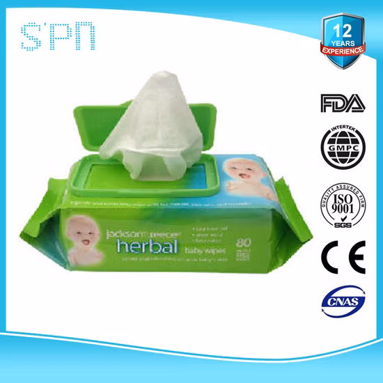 Special Nonwovens 99.9%Water+0.1% Soybean Extract Extremely Strong Disinfection Soft Mild and Hypoallergenic Baby Waterwipes