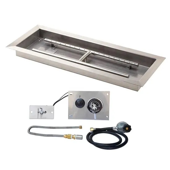 60 Inch Intellligent Bio Ethanol Electric Fireplace Fire Pit Burner