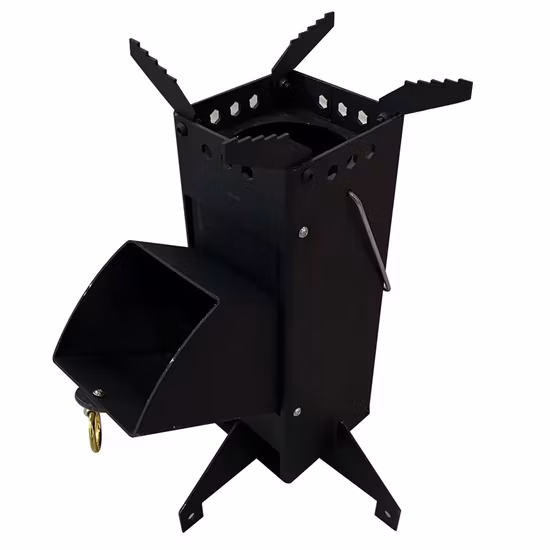 Alcohol Stove for Outdoor Hiking Picnic BBQ Foldable Camping Backpacking Stove, Portable Wood Stove Wyz15294