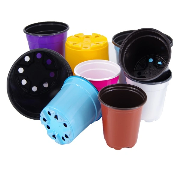 Thermoforming Flower Pots, Round Nursery Pots, Black Plastic Garden Planter