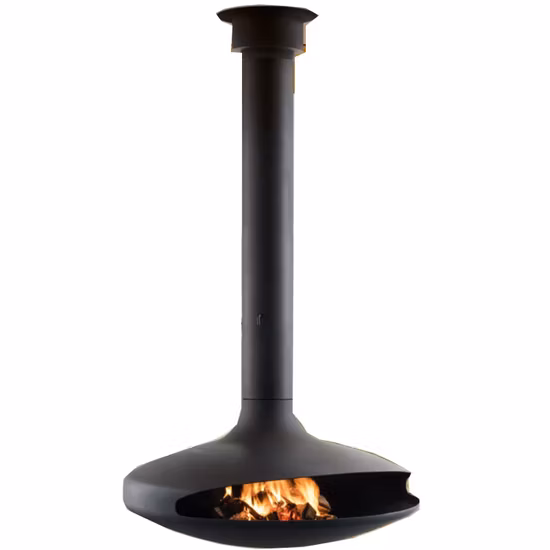 Real Flame Wood Burning Burner Hanging Fireplace Ceiling Fireplace