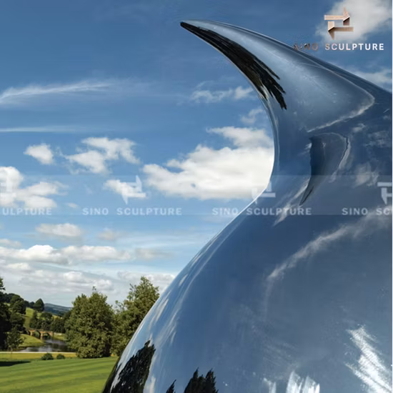 Customized Mirror Polished Stainless Steel Sculpture for Artist