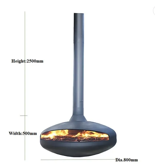 Round 100cm USA House Hotel Hanging Fireplace