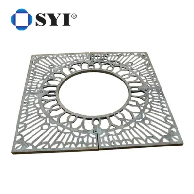 High Quality Industry Composite Light Grey Tree Grating Grates for Park and Garden