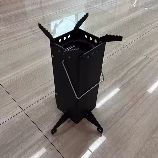 Alcohol Stove for Outdoor Hiking Picnic BBQ Foldable Camping Backpacking Stove, Portable Wood Stove Wyz15294