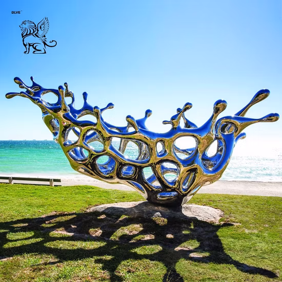 Factory Custom Outdoor Garden Large White Metal Wing Statue Stainless Steel Modern Art Sculpture