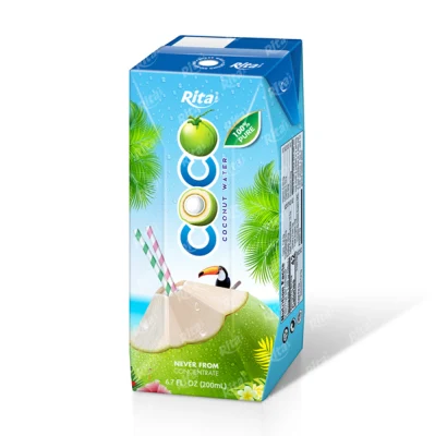 Good Price Best Taste Coconut Water 200ml Paper Box